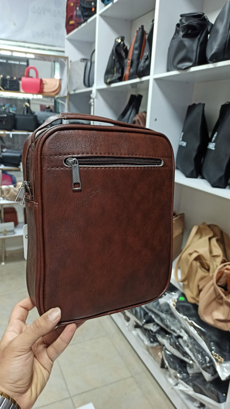 کیف مردانه اداری عمودی بزرگ چرم مصنوعی