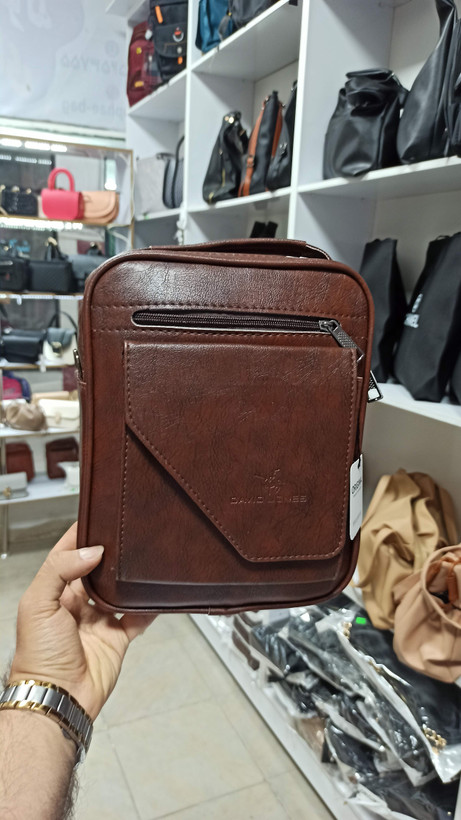 کیف مردانه اداری عمودی بزرگ چرم مصنوعی