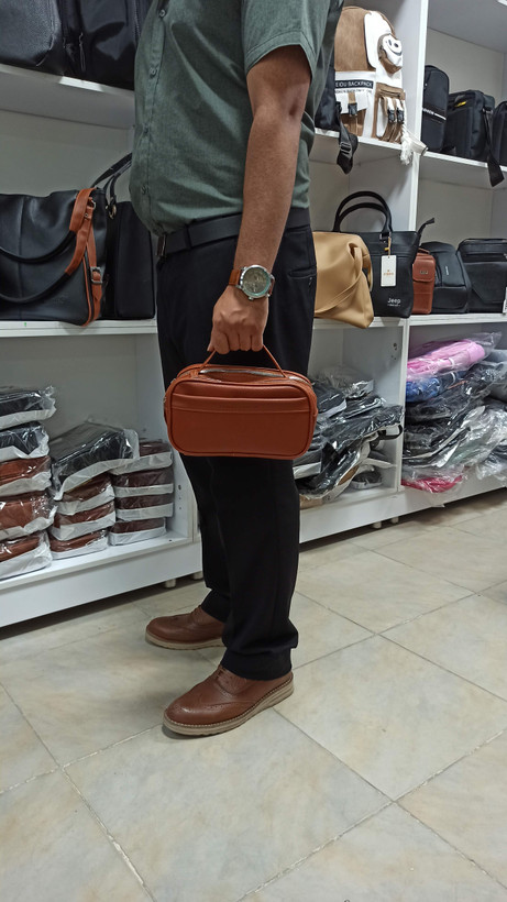 کیف مردانه دستی مدل شوزبگ چرم مصنوعی