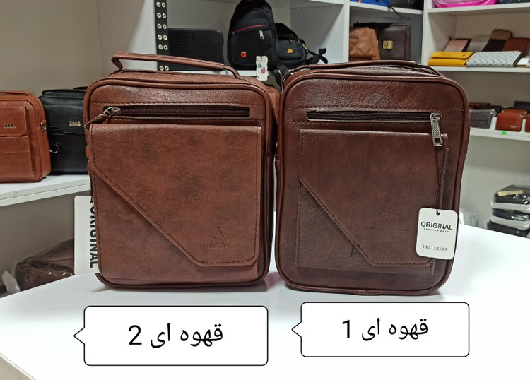 کیف مردانه اداری عمودی بزرگ چرم مصنوعی