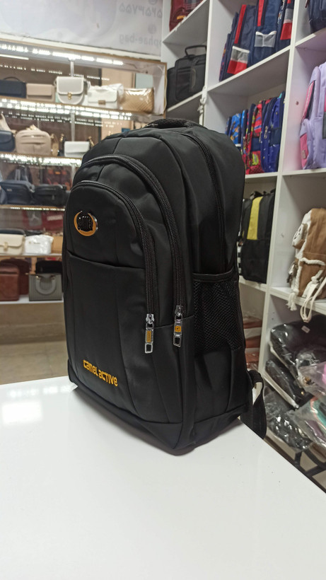 کوله پشتی مشکی برزنتی دیبا Camel